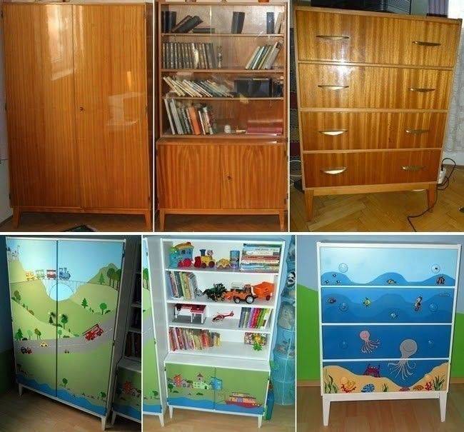 Как сделать новую и стильную мебель из старой рухляди: наглядные превращения