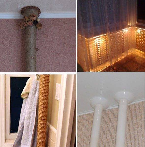 Как спрятать трубы отопления за декоративными коробами