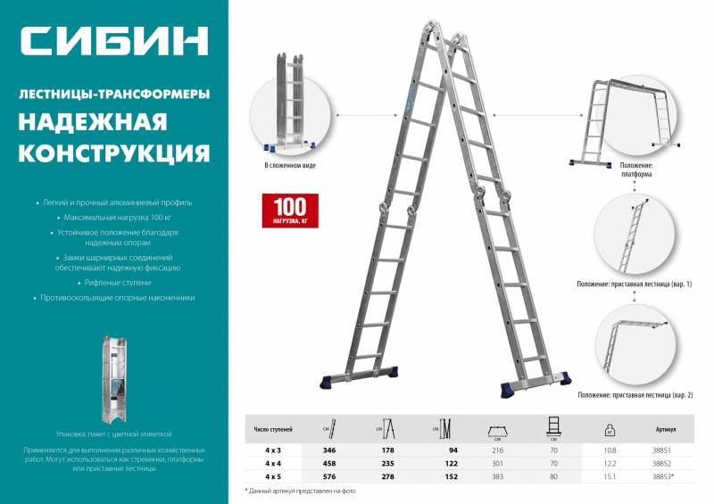 Лестница-трансформер: какую выбрать? | polemo.ru - дача, огород и сад.