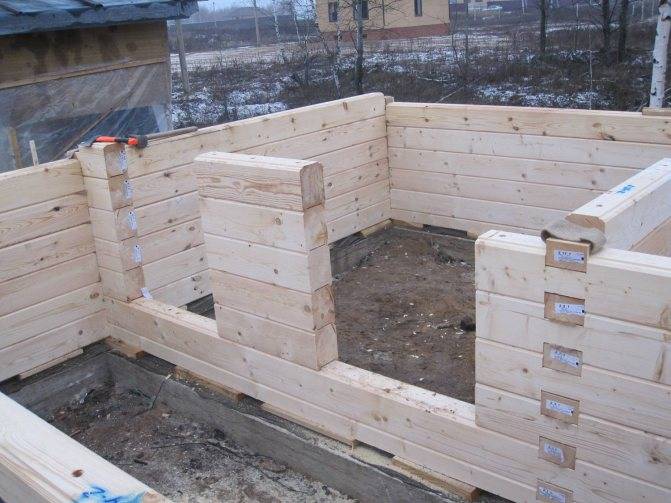 Строительство дома из профилированного бруса своими руками