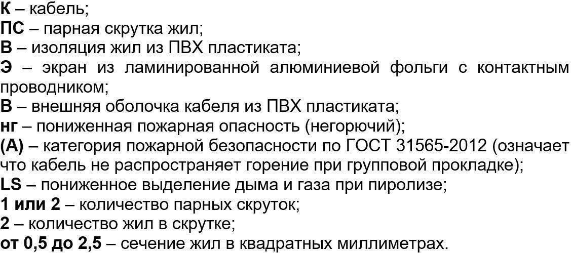 Характеристики и расшифровка аббревиатуры кабеля ввг