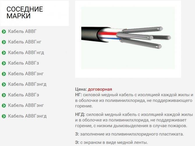 Кабель ввг: расшифровка, технические характеристики и способы прокладки