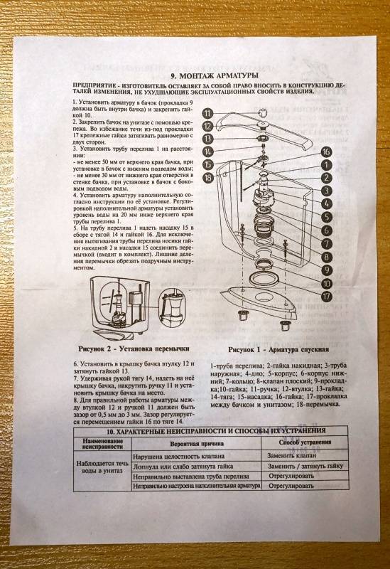 Устройство сливного бачка: механизмы и регулировка