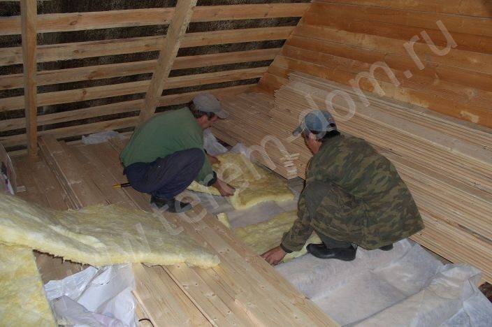 Утепление крыши бани своими руками: каким способом