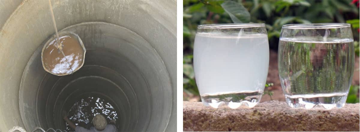 Очистка воды из скважины: что делать если вода мутная или желтеет