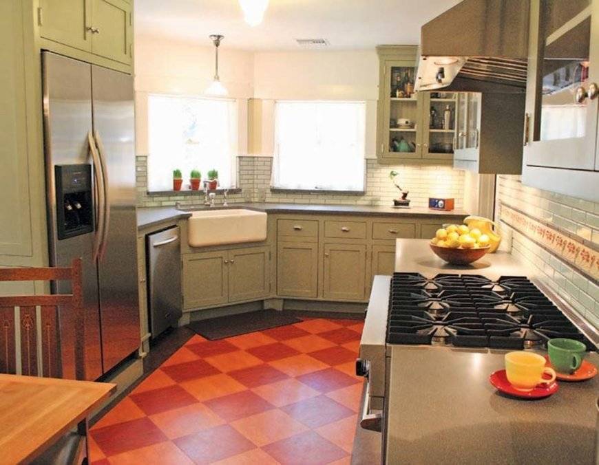 Выбираем напольное покрытие для кухни