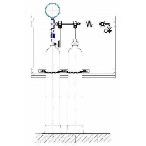 Как соединить несколько газовых баллонов